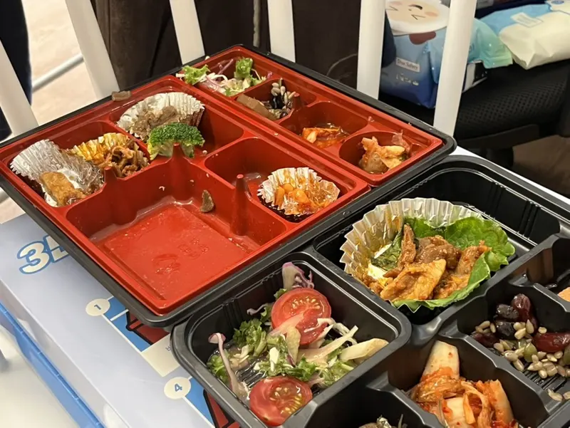 런치바스켓 단체도시락 실제 사진