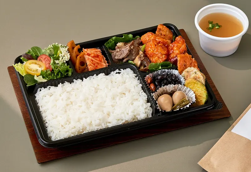 런치바스켓 단체도시락 실제 사진