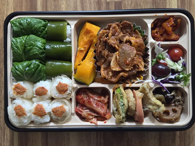 런치바스켓 단체도시락 실제 사진