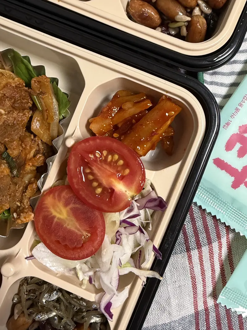 런치바스켓 단체도시락 실제 사진
