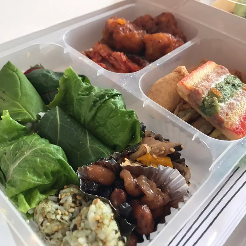 런치바스켓 단체도시락 실제 사진