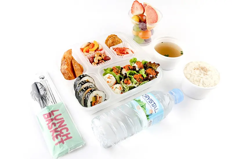 런치바스켓 단체도시락 실제 사진