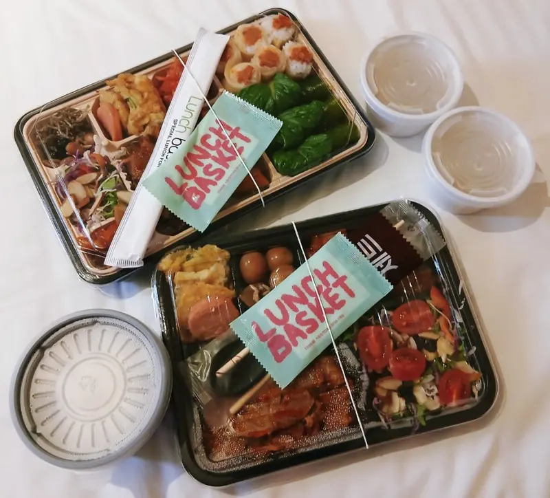 런치바스켓 단체도시락 실제 사진