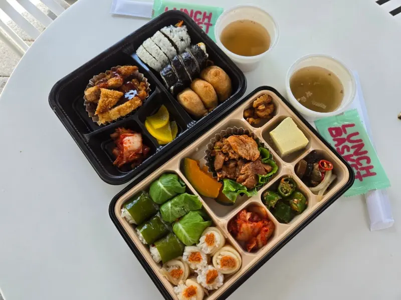 런치바스켓 단체도시락 실제 사진